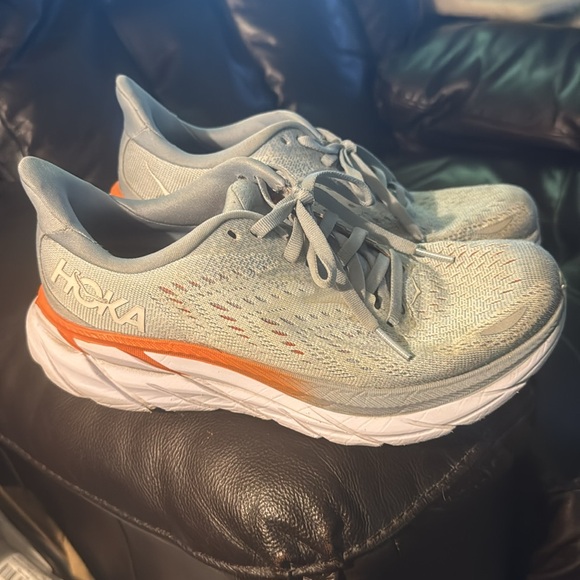 Hoka‎ One One Clifton 8 Womens 6.5 B Shoes Blue Running Walking 1119394 BFPA - Picture 6 of 16